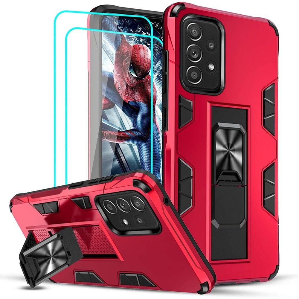 Samsung Galaxy A72 5G Kickstand Case Red